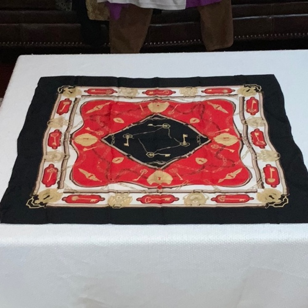 The Speciality House, Inc. 100% Silk Lock & Key Themed Scarf